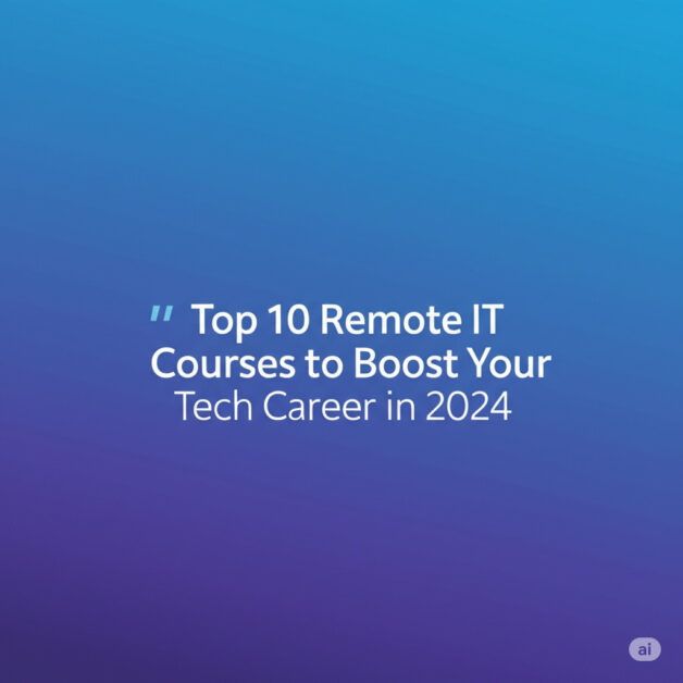 Top 10 Remote IT Courses to Boost Your Tech Career in 2024