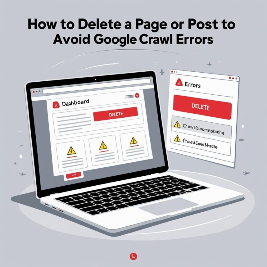 How to Delete a Page or Posts to Avoid Google Error
